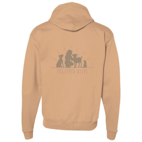 Unisex hoodie rits - logo Thumbnail
