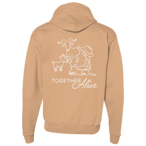 Unisex hoodie rits - illustratie Thumbnail